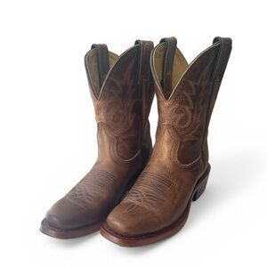 Women’s Brown Leather Boulet Booties